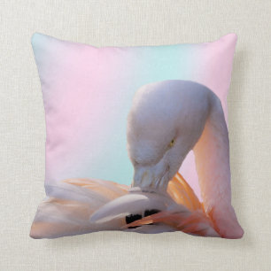 Flamingo Pink Mint Cushion