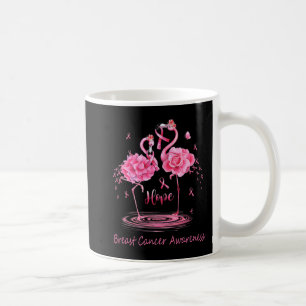 Flamingo Pink Ribbon Butterflies Breast Cancer Awa Coffee Mug