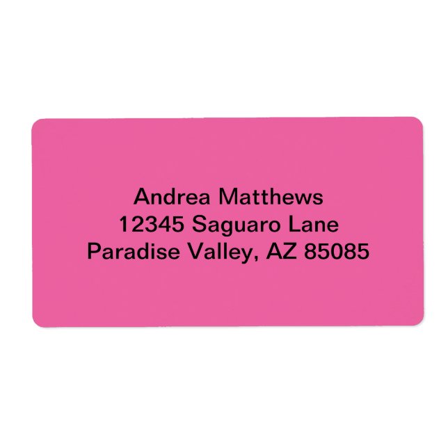 Flamingo Pink Solid Colour (Front)