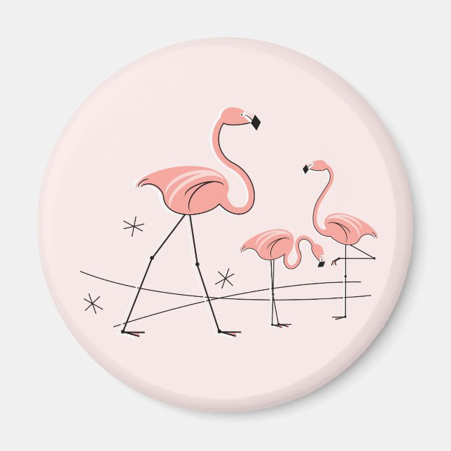 Flamingo Pink Trio 2 magnet (Front)