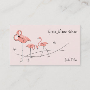 Flamingo Pink Trio business card