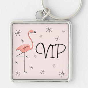 Flamingo Pink 'VIP' keychain premium