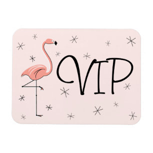 Flamingo Pink VIP magnet flexible