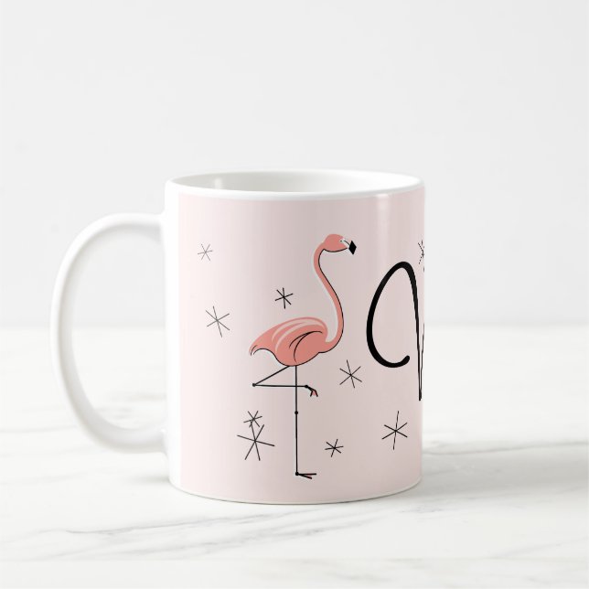Flamingo Pink 'VIP' mug (Left)