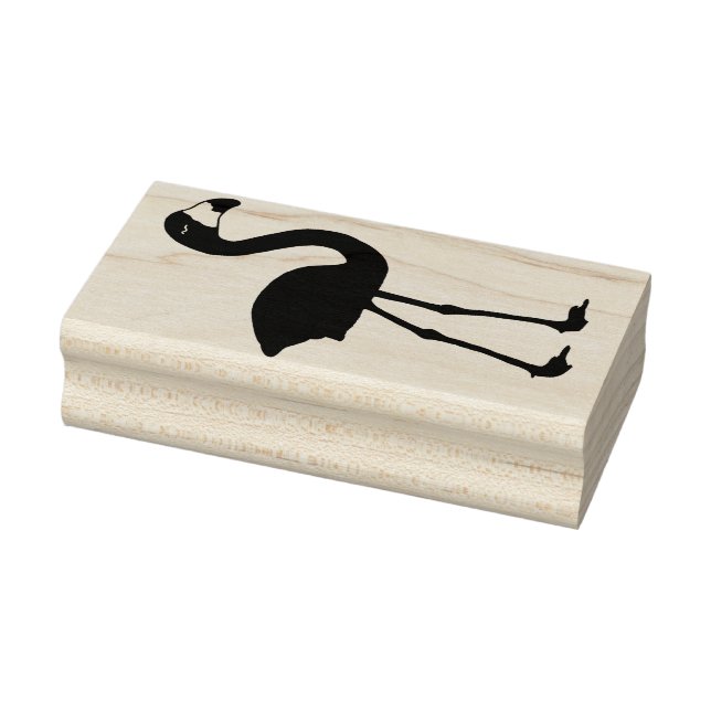 Flamingo Plain Rubber Stamp (Facing Right) (Stamp)