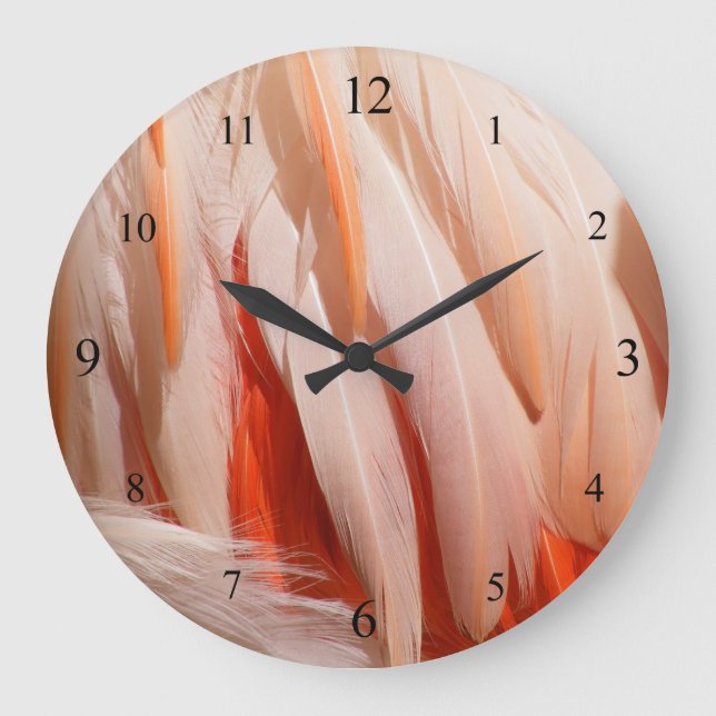 Flamingo Plumage Clock (Front)