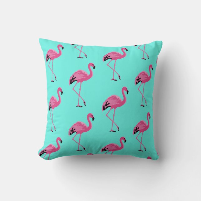 Flamingo Print Cushion (Front)
