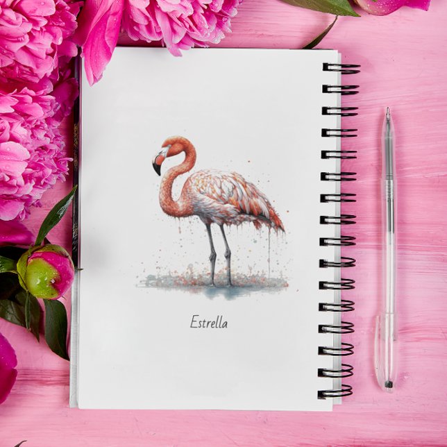  Flamingo Radiance: Watercolor Art, custom Planner (Creator Uploaded)