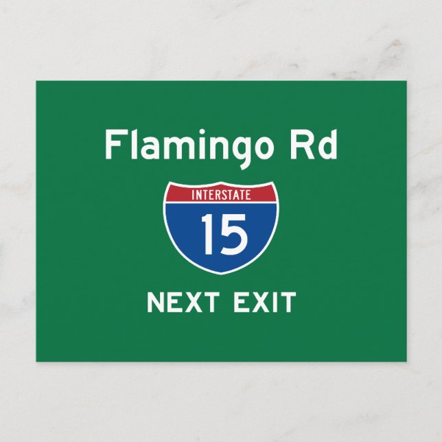 Flamingo Rd Postcard (Front)