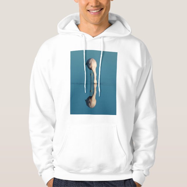 Flamingo Reflection, Laguna Chaxa, Atacama Hoodie (Front)