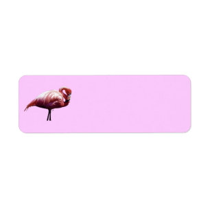 Flamingo Return Address Label