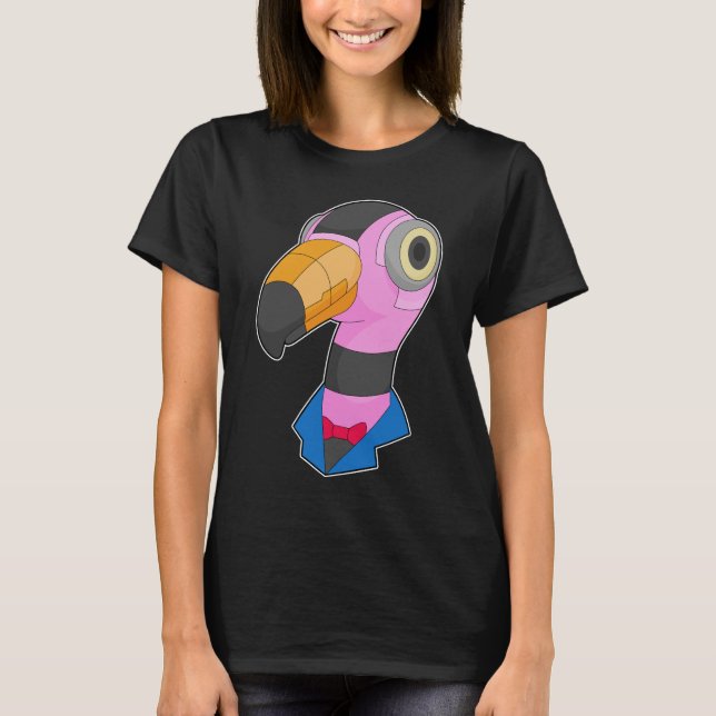 Flamingo Robot T-Shirt (Front)