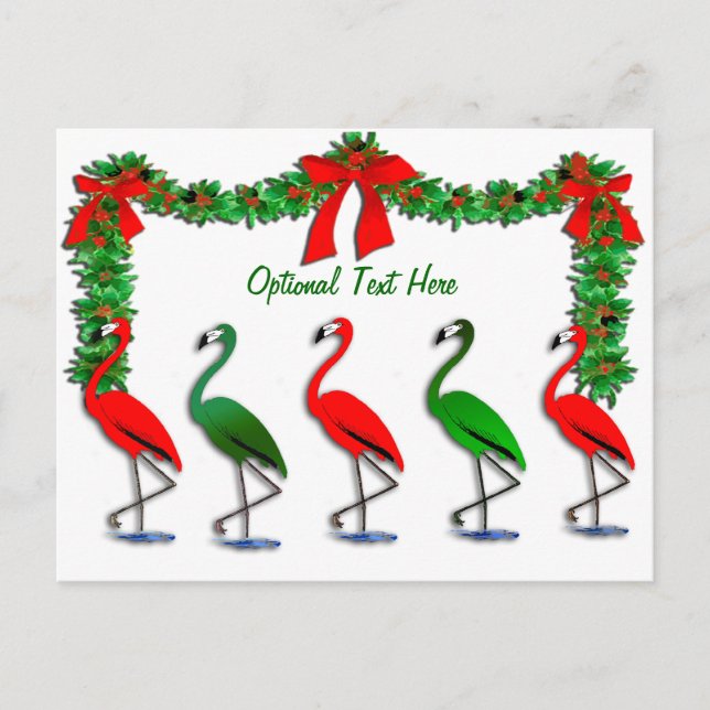 Flamingo Rockettes Dancing Show Postcard (Front)