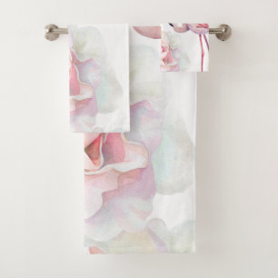 Flamingo Rose Collection Bath Towel Set
