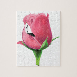 Flamingo Rose Jigsaw Puzzle