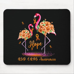 Flamingo Rsd Crps Awareness 1 Mouse Pad