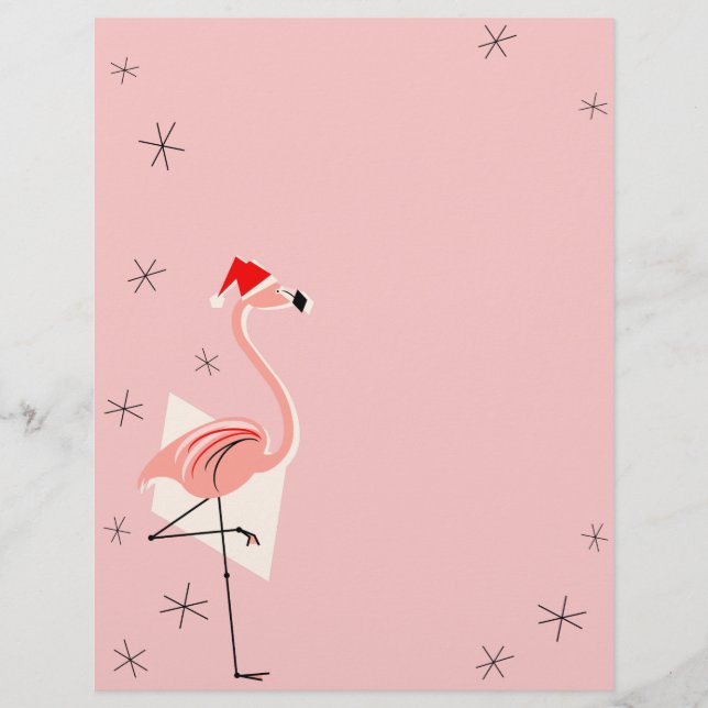Flamingo Santa Pink letterhead (Front)