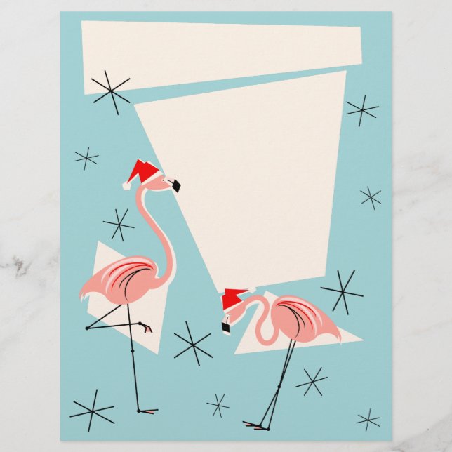 Flamingo Santas Blue letterhead (Front)