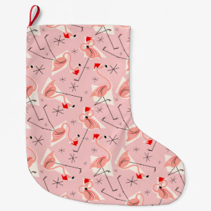Flamingo Santas Pink Multi stocking