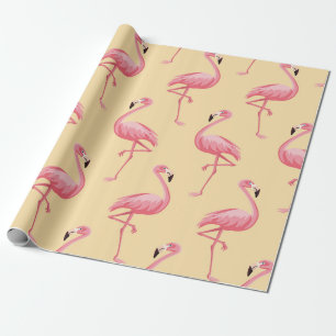 Flamingo seamless pattern background. Pink flaming Wrapping Paper