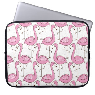 Flamingo seamless pattern, vintage exotic design laptop sleeve