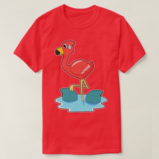 Flamingo Shark T-Shirt (Design Front)