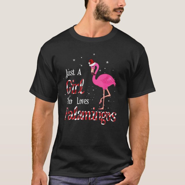 Flamingo Shirt  Just A Girl Who Loves Flamingos (Front)