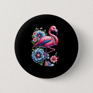 Flamingo Shoes Comma La Kamala Harris 2024 6 Cm Round Badge