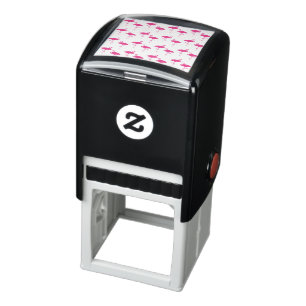 Flamingo Silhouettes Pattern Self-inking Stamp
