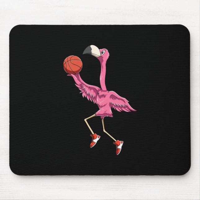Flamingo Sketll Flamingo Playing Sketll Flamingo  Mouse Pad (Front)