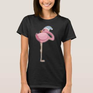 Flamingo Sleeping Nightcap T-Shirt