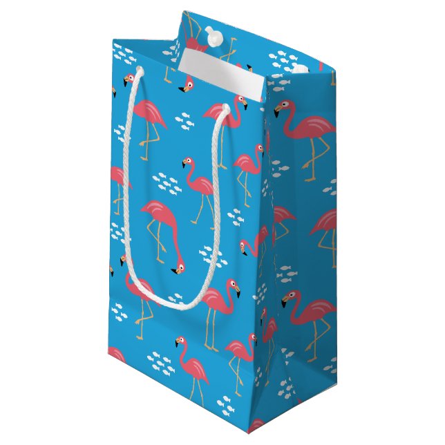 Flamingo Small Gift Bag (Front Angled)