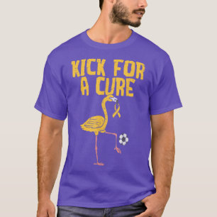 Flamingo Soccer Kick For A Cure Childhood Cancer A T-Shirt