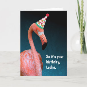 Flamingo Special Happy Birthday Card