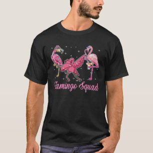 Flamingo Squad Funny Birthday Party Dabbing Flamin T-Shirt