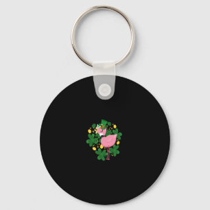 Flamingo St Patrick Day Fun Pink Bird Lover Gift1 Key Ring