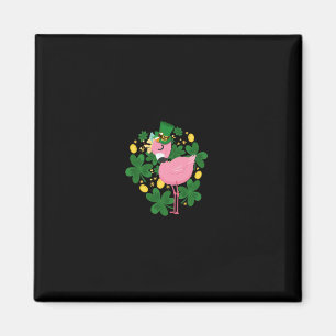 Flamingo St Patrick Day Fun Pink Bird Lover Gift1 Magnet