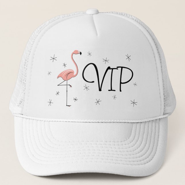 Flamingo Stars 'VIP' Trucker hat (Front)