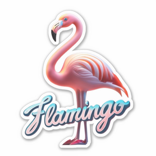 Flamingo Stickers That Make You Smile (Front)