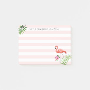 Flamingo Stripes Post-It® Notes, 4" x 3" Post-it Notes