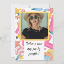 Flamingo summer party with photo