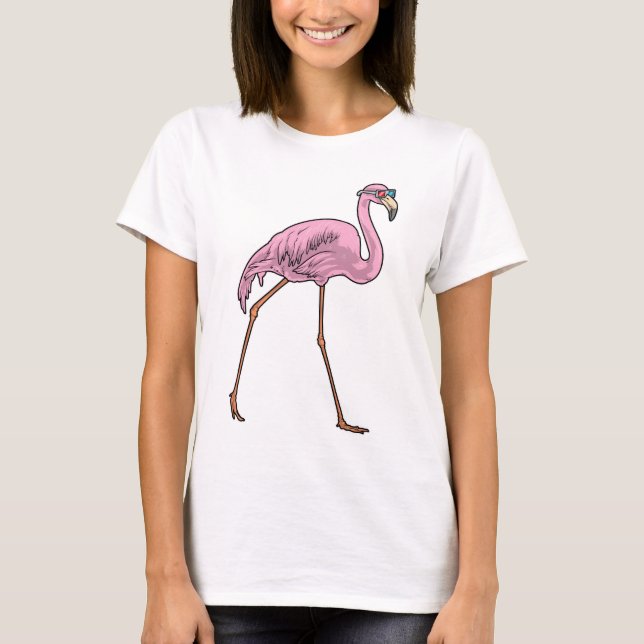 Flamingo Sunglasses T-Shirt (Front)