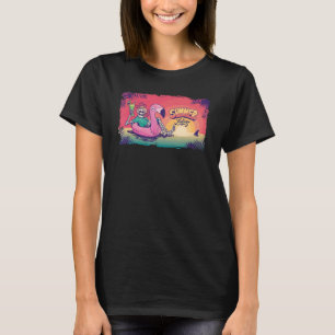 Flamingo Sunse Vintage Sunset W Flamingo Vibes T-Shirt
