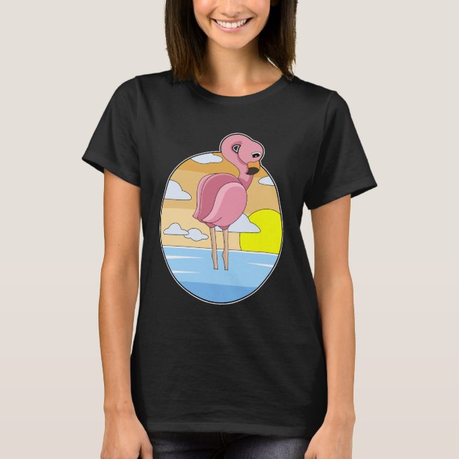 Flamingo Sunset T-Shirt (Front)