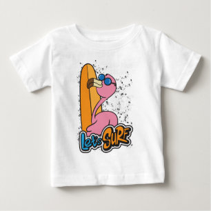 Flamingo surfer baby  baby T-Shirt