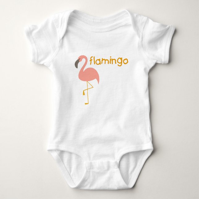 Flamingo T-Shirt for Kids Baby Bodysuit (Front)