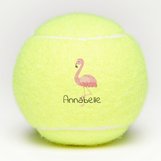 Flamingo Tennis Balls (Front)