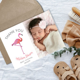 Flamingo   Thank You   Photo Postcard