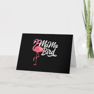 Flamingo Theme Birthday Gift - Mama Bird Flamingo Card