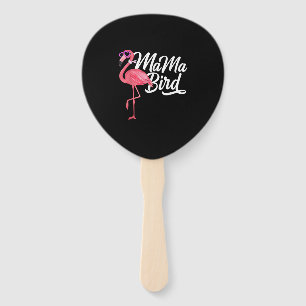 Flamingo Theme Birthday Gift - Mama Bird Flamingo Hand Fan